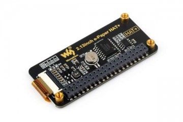 e-paper WAVESHARE 2.13inch E-Paper HAT+ For Raspberry Pi, E-Ink Display, 250x122, Immersion Gold Process, SPI Interface, HAT+ Standard, With Pwnagotchi Tutorial, Waveshare 27467