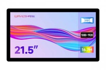 lcd WAVESHARE 21.5inch Capacitive Touch Display, 1080×1920 Full HD, Optical Bonding Toughened Glass Panel, Supports Raspberry Pi / Jetson Nano, Waveshare 27660