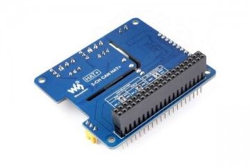 Nekategorizirano WAVESHARE 2-Channel Isolated CAN Bus Expansion HAT For Raspberry Pi, Dual Chips Solution, Stackable Design For Expanding Multiple CAN Channels, Raspberry Pi HAT, Waveshare 27338