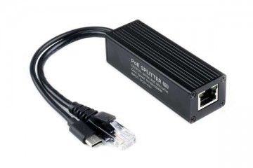 adapters WAVESHARE Industrial Gigabit PoE Splitter, options for 5V 5A Type-C Power Output Port, Onboard MPS Control Chip, Safer And More Stable, Waveshare 27736