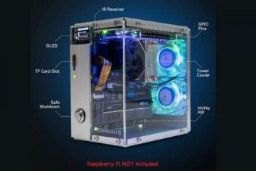 ohišja SunFounder Pironman 5 NVMe M.2 SSD PCIe Mini PC Case for Raspberry Pi 5, SunFounder CN0446D