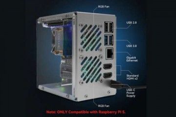 ohišja SunFounder Pironman 5 NVMe M.2 SSD PCIe Mini PC Case for Raspberry Pi 5, SunFounder CN0446D